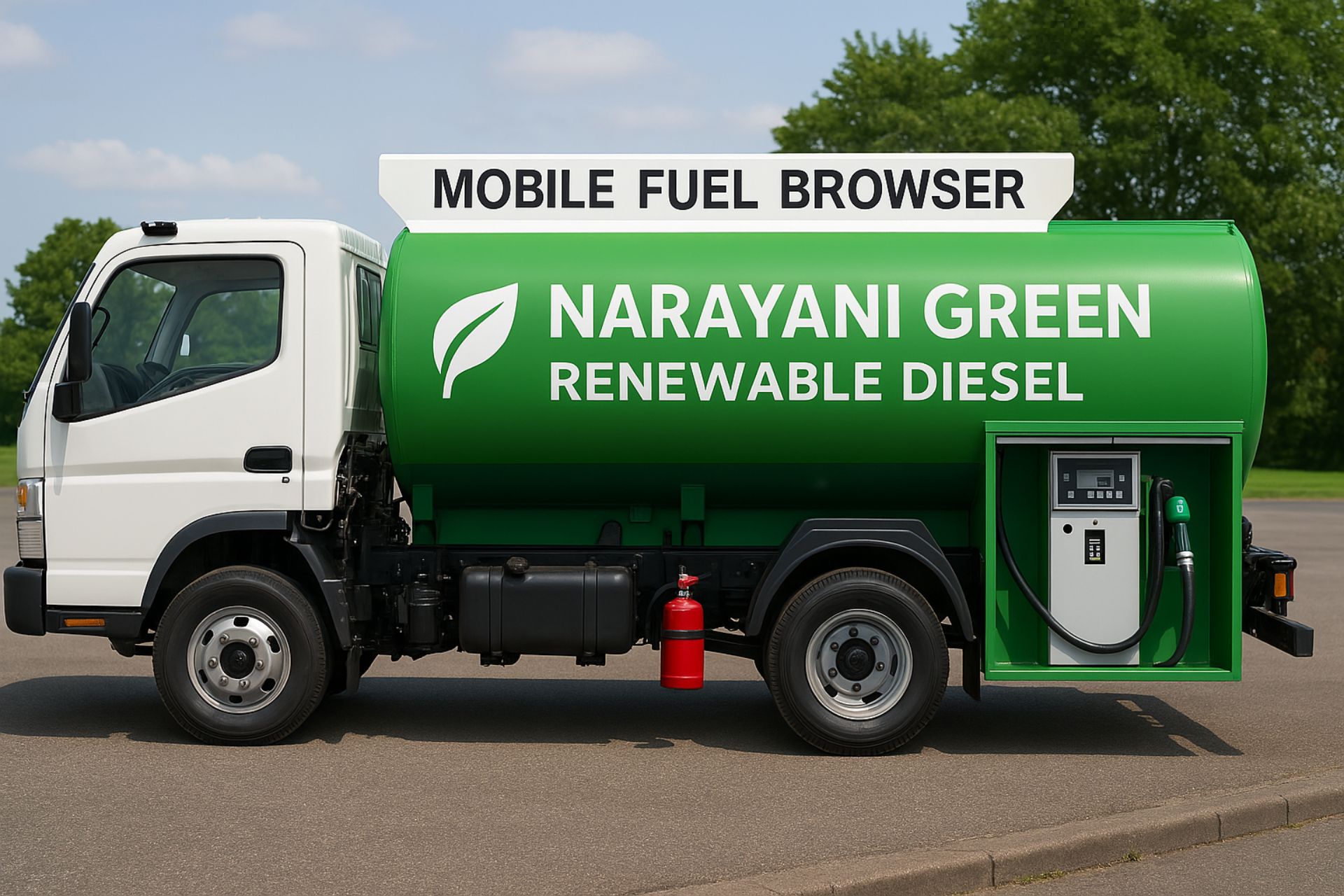 Mobile fuel delivery service offering doorstep renewable diesel supply